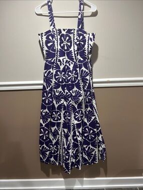 Corey Lynn Calter purple& White Floral Strap Sundress